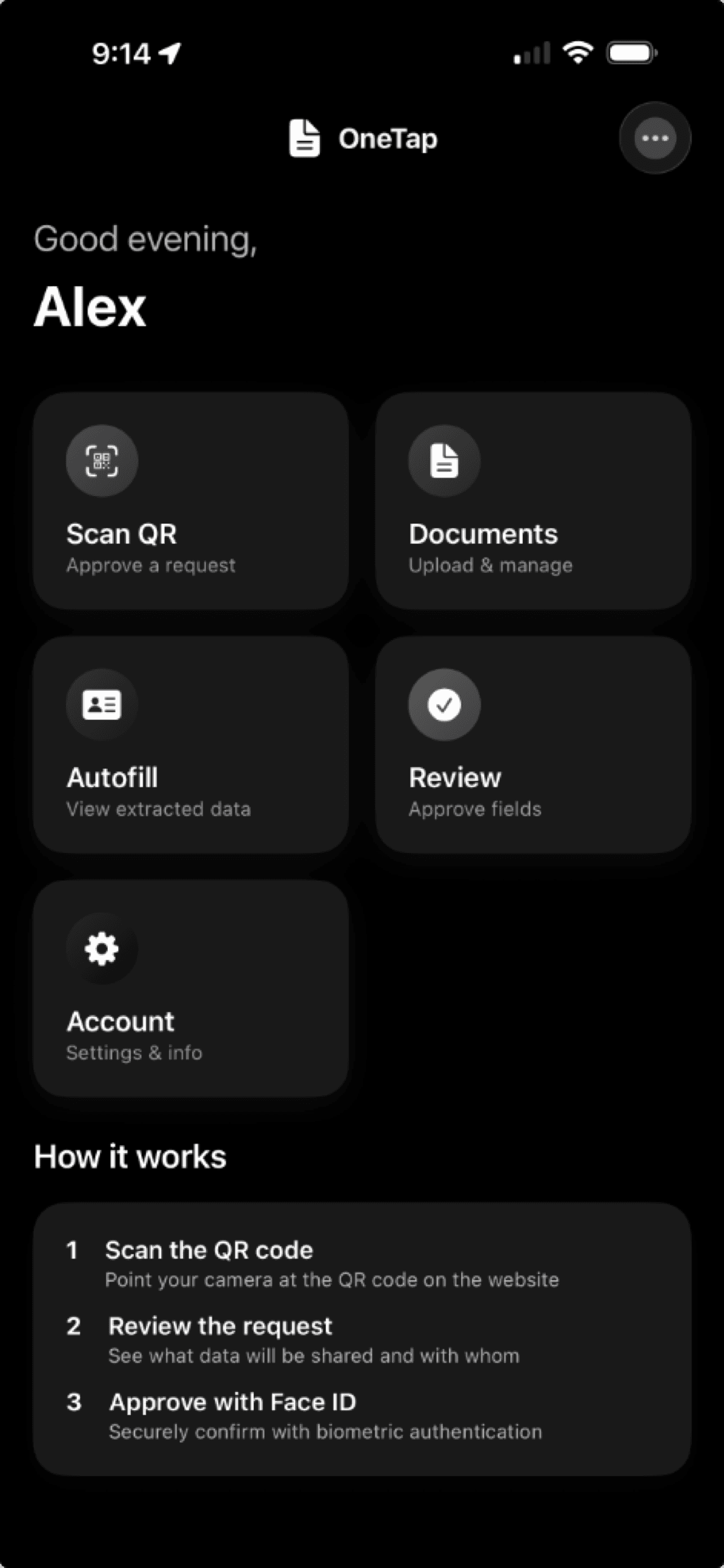OneTap Forms iOS App Preview